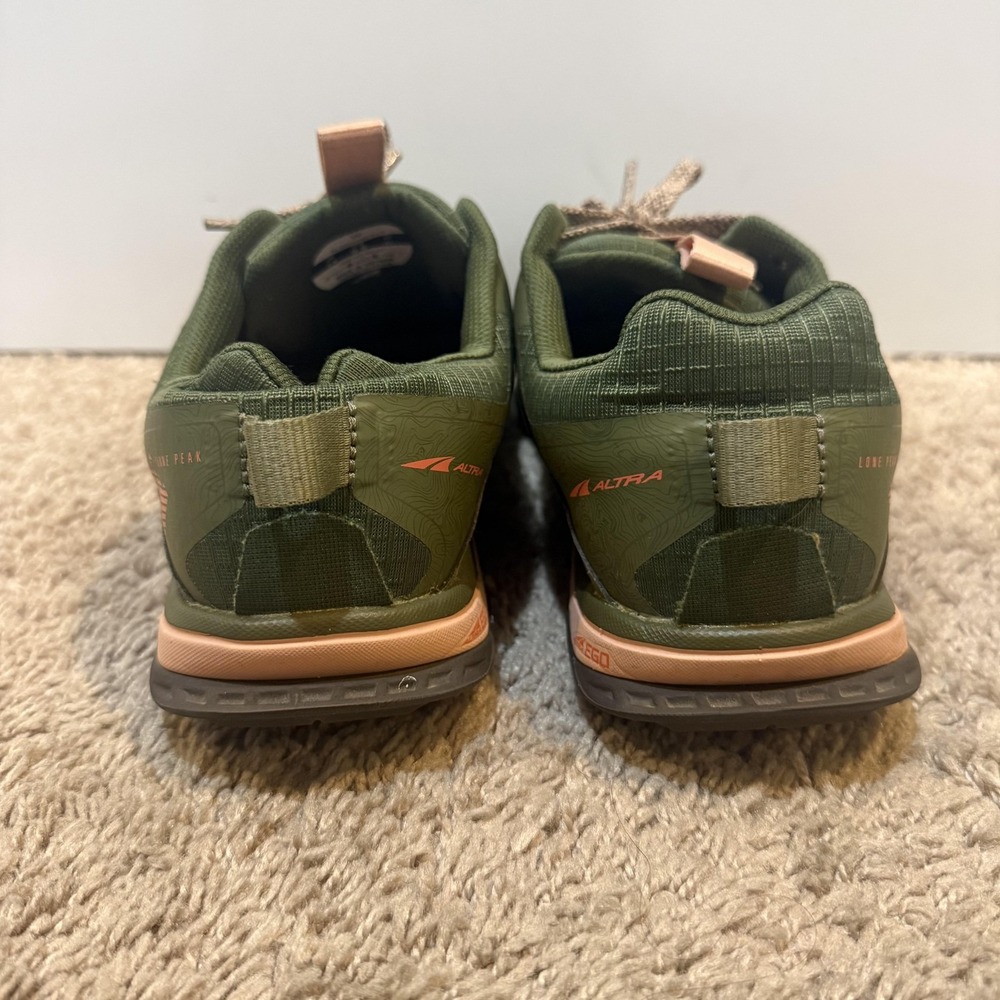 Altra Lone Peak 6 Shoes Womens Size 9.5 Green Trail Running Sneakers Athletic - Picture 4 of 8